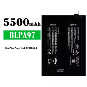แบตเตอรี่โทรศัพท์มือถือ BLPA97 สำหรับรุ่น OPPO OnePlus Nord 4