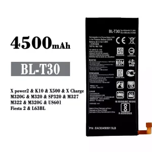 แบตเตอรี่โทรศัพท์มือถือ BL-T30 สำหรับรุ่น LG X power2 / K10 / X500 / X Charge / Fiesta 2