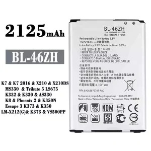 แบตเตอรี่โทรศัพท์มือถือ BL-46ZH สำหรับรุ่น LG K7 2016 / K8 / Phoenix 2