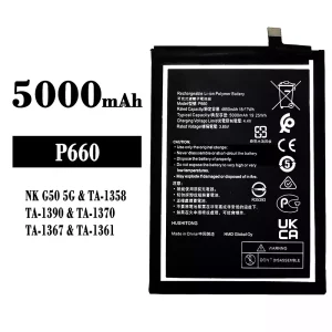 แบตเตอรี่โทรศัพท์มือถือ P660 สำหรับรุ่น Nokia NK G50 5G