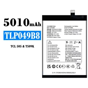แบตเตอรี่โทรศัพท์มือถือ TLP049B8 สำหรับรุ่น Alcatel TCL 505/T509K