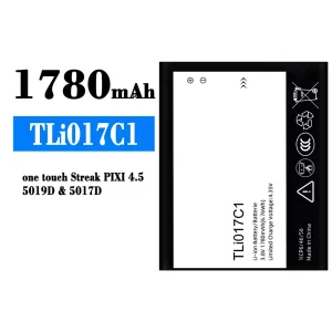 แบตเตอรี่โทรศัพท์มือถือ TLi017C1 สำหรับรุ่น Alcatel One Touch Streak PIXI 4.5