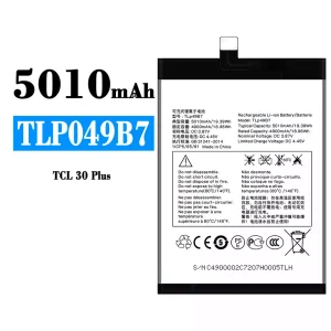 แบตเตอรี่โทรศัพท์มือถือ TLP49B7 สำหรับรุ่น Alcatel TCL 30 Plus