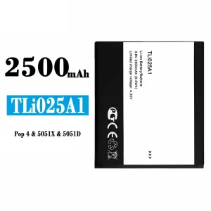 แบตเตอรี่โทรศัพท์มือถือ Tli025A1 สำหรับรุ่น Alcatel Pop4/5051X/5051D