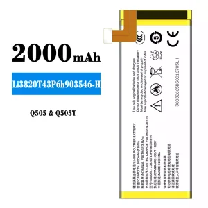 แบตเตอรี่โทรศัพท์มือถือ Li3820T43P6h903546-H สำหรับรุ่น ZTE Q505/Q505T