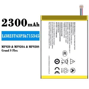 แบตเตอรี่โทรศัพท์มือถือ Li3823T43P3h715345 สำหรับรุ่น ZTE MF910/MF910S/MF920M/MF920/MF920A/MF920S