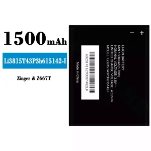 แบตเตอรี่โทรศัพท์มือถือ Li3815T43P3h615142-I สำหรับรุ่น ZTE Zinger/Z667T