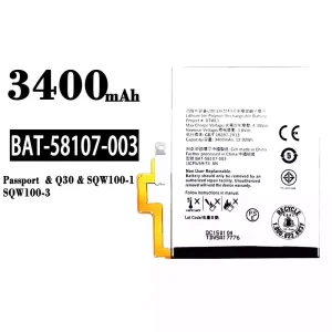 แบตเตอรี่โทรศัพท์มือถือ BAT-58107-003 สำหรับรุ่น BlackBerry Passport/Q30/SQW100-1/SQW100-3