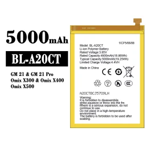 แบตเตอรี่โทรศัพท์มือถือ BL-A20CT สำหรับรุ่น General Mobile GM 21/GM 21 Pro/Omix X300/Omix X400/Omix X500