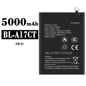 แบตเตอรี่โทรศัพท์มือถือ BL-A17CT สำหรับรุ่น General Mobile GM 21