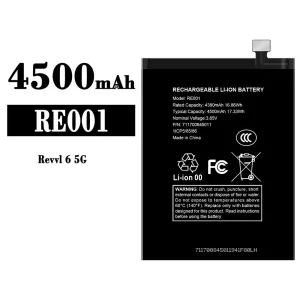แบตเตอรี่โทรศัพท์มือถือ RE001 สำหรับรุ่น T-Mobile Revvl 6 5G