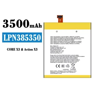 แบตเตอรี่โทรศัพท์มือถือ LPN385350 สำหรับรุ่น CROSSCALL CORE X3/Action X3
