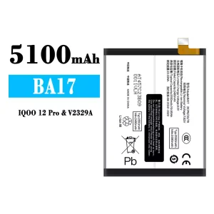 แบตเตอรี่โทรศัพท์มือถือ BA17 สำหรับรุ่น IQOO 12 Pro/V2329A