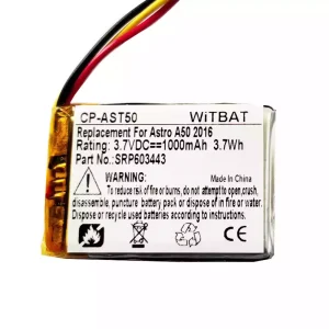 แบตเตอรี่หูฟังสำหรับ Astro A50,Astro A20,Astro A38,HyperX Cloud Core Wireless