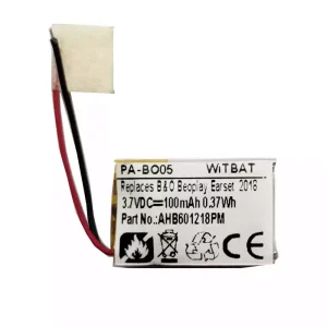 แบตเตอรี่หูฟังสำหรับ B&O Beoplay Earset 2018,Jabra Talk 15 SE,AHB601218PM