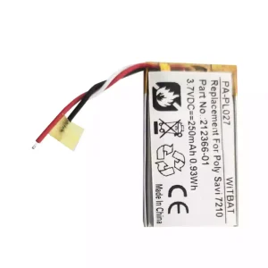 แบตเตอรี่หูฟังสำหรับ Plantronics Savi 7210,Savi 7220,S7210T,S7220T