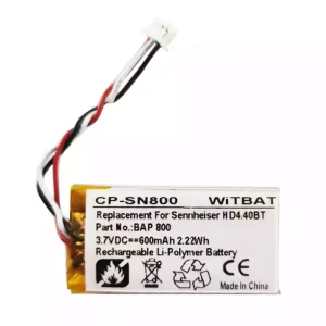 แบตเตอรี่หูฟังสำหรับ Sennheiser BAP 800,AHB571935PCT-03