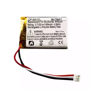 แบตเตอรี่ลำโพงสำหรับ Skullcandy Ambush,Skullcandy Barricade Mini,Skullcandy Venue