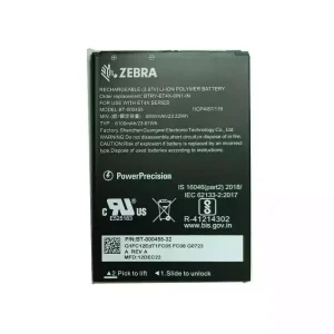 แบตเตอรี่เดิม ZEBRA BT-000455 BTRY-ET4X-8IN1-IN