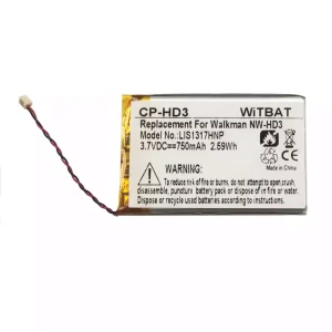 แบตเตอรี่เดิม SONY LIS1317HNP,1-756-493-12